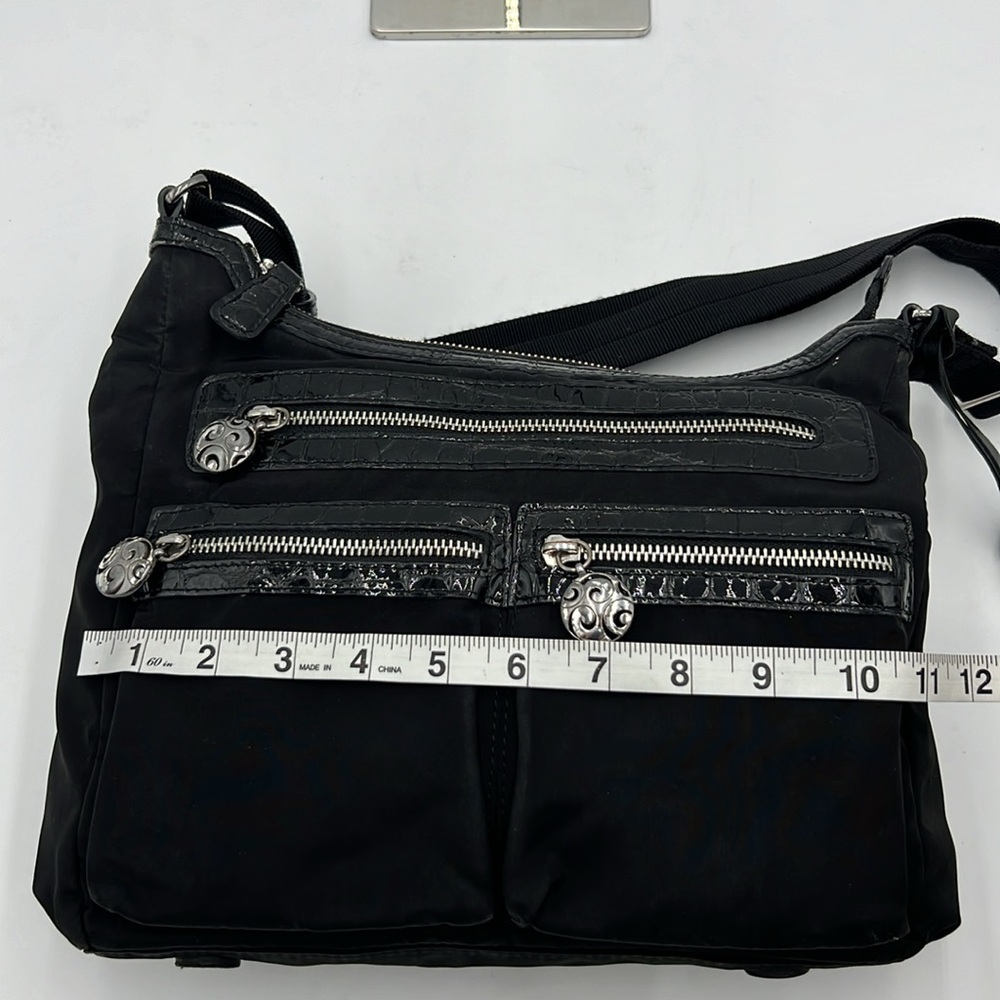 BRIGHTON WOMEN’S BLACK NYLON CROSSBODY PURSE - Picture 15 of 15